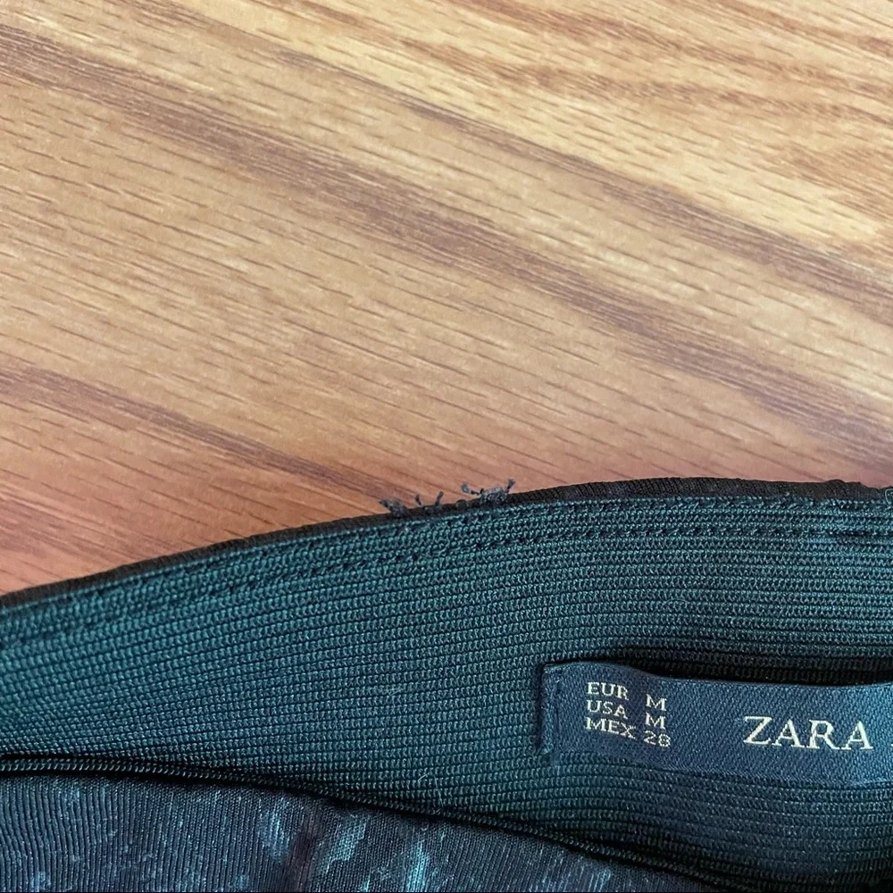 Zara black snake skin leggings - Picture 2 of 5